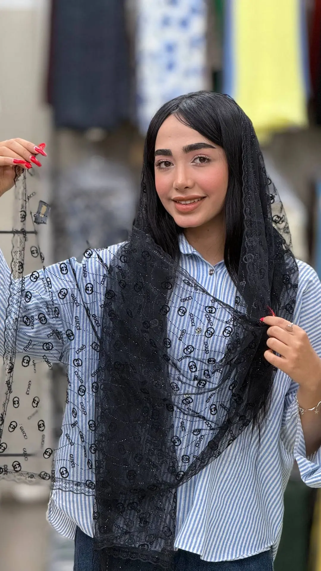 شال توری ماه کمند